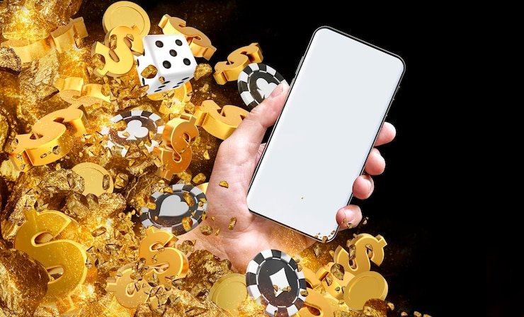Pengguna dewasa menikmati halaman hiburan di perangkat mobile